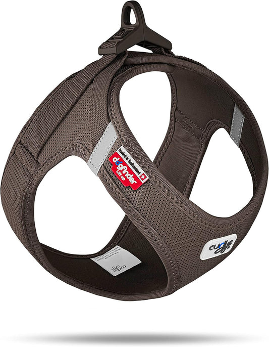 curli Vest Harness curli Clasp Air-Mesh Brown