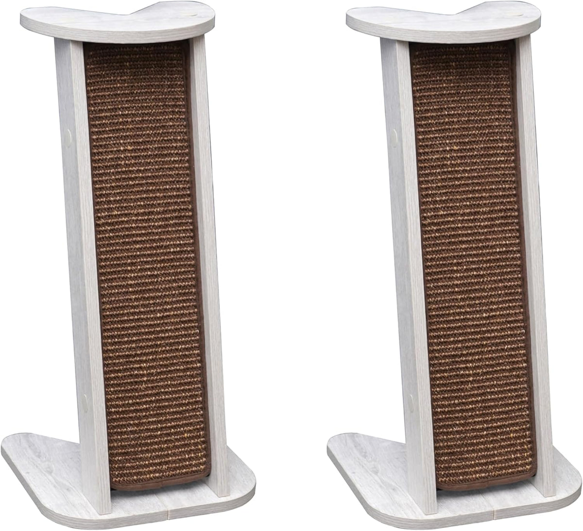 Petpals Pack of 2 Cat Sofa Corner Protector with Built-in Sisal Cat Scratcher, Scratching Pad - Wafer, Medium