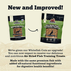 Redbarn Pet Products All-Natural Air Dried Fish Training Treats for Puppies & Dogs – Grain-Free Single Protein Rewards Made in USA for Small, Medium, & Large Breeds - 6 oz Resealable Bag