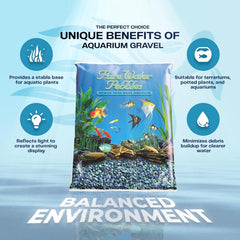 Snow White Aquarium Gravel - 25 lbs - Non-Toxic, Colorfast, Vibrant Substrate for Aquariums, Terrariums, Ponds & Crafts