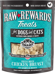 Northwest Naturals Raw Rewards Freeze-Dried Chicken Breast Treats for Dogs and Cats - Bite-Sized Pieces - Healthy, 1 Ingredient, Human Grade Pet Food, All Natural, Proudly Made in USA