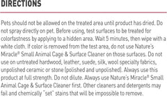 Nature's Miracle Small Animal Cage and Surface Cleaner, Bio-Enzymatic Cleaning Formula, Destroy Tough Stains and Odors, 24 Ounces