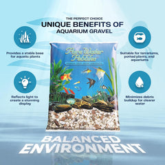 Cumberland River Aquarium Gravel - Non-Toxic, Colorfast, Vibrant Substrate for Aquariums, Terrariums, Ponds & Crafts