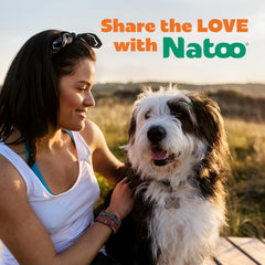 NATOO Dog Treats, Crunchy Biscuits Oats Banana and Honey, Natural Dog Treats, Rich in Omega 6, Prebiotics and Fiber, Antioxidants for Immunity, 8oz