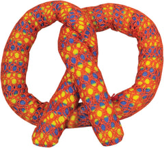 Petstages Catstages Plaque Away Pretzel Cat Toy – Interactive Catnip Dental Chew Toy to Help Clean Teeth, Fun for Play and Chewing, Orange