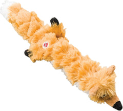 Skinneeez Extreme Quilted Fox - Durable, Stuffing Free Dog Toy with 4 Layers of Diamond Stitched Fabric & 2 Squeakers- Ideal for Medium and Large Aggressive Puppies and Dogs