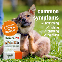 HomeoPet Skin and Itch, Safe and Natural Itch Relief for Dogs and Cats, Coat and Skin Soother for Pets, 15 Milliliters