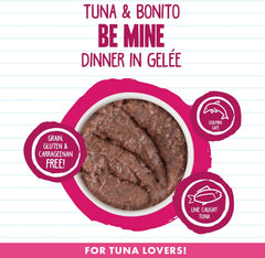 Weruva Best Feline Friend (B.F.F.) Tuna & Bonito Be Mine with Tuna & Bonito in Gelée Cat Food