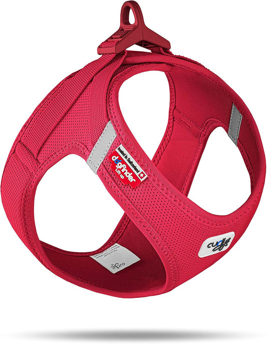curli Vest Harness curli Clasp Air-Mesh Red