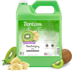 TropiClean Dog Conditioner, Professional Detangling & Moisturizing Conditioner, Puppy Safe, Made in the USA, Kiwi & Cocoa Butter Scent 1 gal