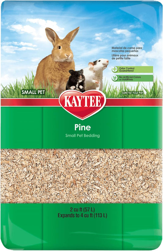 Kaytee Small Animal Pine Bedding For Pet Guinea Pigs, Rabbits, Hamsters, Gerbils, and Chinchillas, 113 Liter