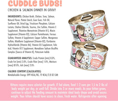 B.F.F. Kitten Food, Cuddle Buds with Chicken & Salmon in Gravy