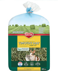 Kaytee Wafer Cut All Natural Timothy Hay for Pet Guinea Pigs, Rabbits & Other Small Animals, 60 Ounce