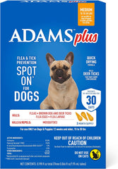 ADAMS Plus Flea & Tick Prevention Spot On for Dogs