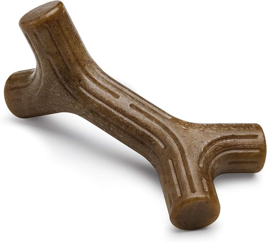 Benebone Bacon Stick Real Wood Durable Dog Chew Toy, Made in USA