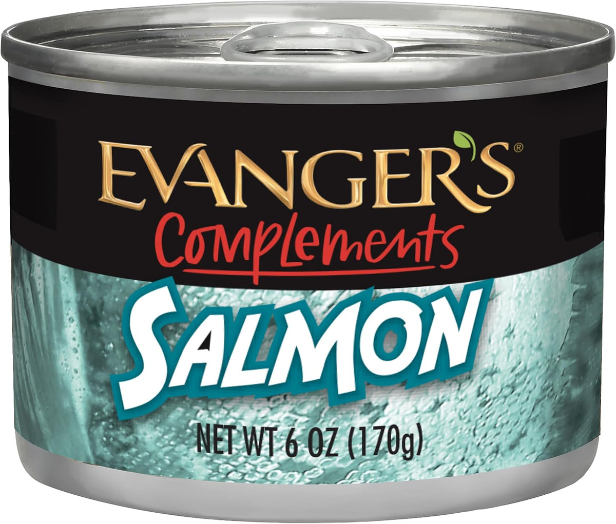 Evanger's Dog & Cat Food Grain Free Salmon for Dogs & Cats - 24, 6 oz Cans