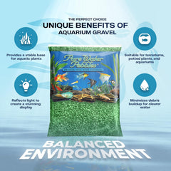 Aquarium Gravel , Emerald Green