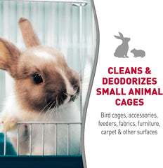 Nature's Miracle Small Animal Cage and Surface Cleaner, Bio-Enzymatic Cleaning Formula, Destroy Tough Stains and Odors, 24 Ounces