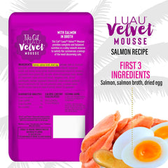 Tiki Cat Luau Velvet Mousse, Salmon in Broth, Complete Nutrition for Balanced Diet, Wet Cat Food For All Life Stages