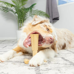 SPOT Bam-Bones Plus T-Bone, Bamboo Fiber & Nylon Dog Chew, Durable for Aggressive Chewers, Non-Splintering, for Adult Dogs & Teething Puppies Under 60lbs, Chicken Flavor