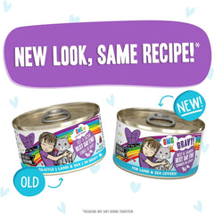 Weruva B.F.F. OMG - Best Feline Friend Oh My Gravy!, Best Day Eva! with Beef & Salmon in Gravy Cat Food