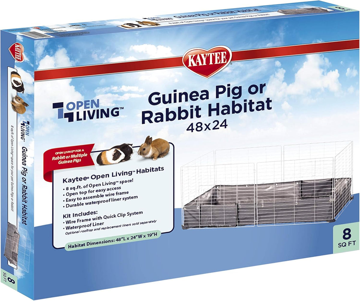 Kaytee Open Living Pet Rabbit or Guinea Pig Habitat, 48" x 24"