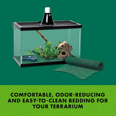 Zilla Reptile Terrarium Bedding Substrate Floor Liner, Green