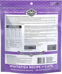 Northwest Naturals Freeze-Dried Whitefish Cat & Kitten Food – Bite-Sized Nibbles, Healthy, Limited, Human-Grade Ingredients, All-Natural, High-Protein Raw Diet, Complete & Balanced, Grain-Free – 11 oz