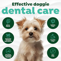 TropiClean Fresh Breath Toothbrush and Toothpaste Kit for Puppies, Teeth Cleaning Kit to Prevent Plaque & Tartar, Breath Freshener, Dog Dental Care