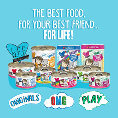 Weruva B.F.F. Play - Best Feline Friend Paté Lovers, Aw Yeah!, Chicken & Tuna Til' Then with Chicken & Tuna