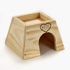 Kaytee® Woodland Get-A-Way Home for Small Animal Wooden Color Small