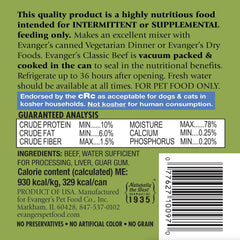 Evanger's Heritage Classics Beef for Dogs - 12, 12.8 oz Cans