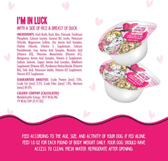 Weruva Best Fido Friend Fun Size Meals for Dogs, Im in Luck 2.75-oz(Pack of 12)