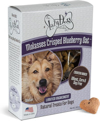 The Lazy Dog Cookie Co. Crunchy Dog Treat, Molasses Crisped Blueberry Oat, Cookies for Small, Medium and Large Dogs, Wheat-Free, Soy-Free, Corn-Free, Made in The USA, 14 oz. Box (Pack of 1)