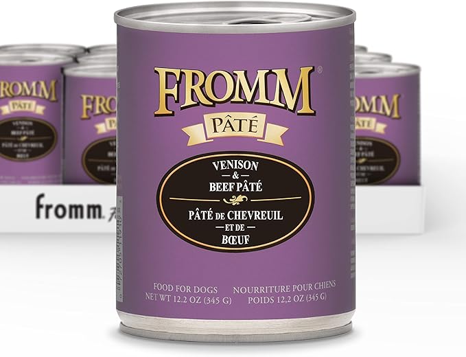 Fromm Venison & Beef Pate Dog Food - Premium Wet Dog Food - Venison Recipe - Case of 12 Cans
