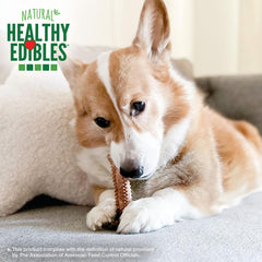 Nylabone Healthy Edibles Natural Dog Chews Long Lasting Meaty Center Beef Flavor Treats for Dogs