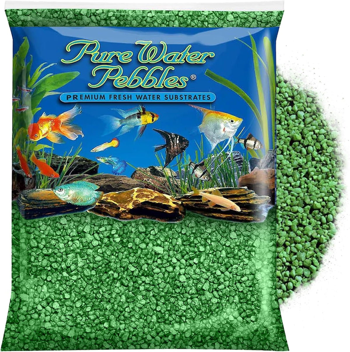 Aquarium Gravel , Emerald Green