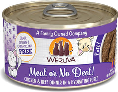 Weruva Classic Cat Paté, Meal or No Deal! with Chicken & Beef