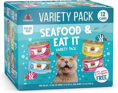 Weruva, Cat Classic Seafood & Eat It! Variety Pack Canned Cat Food (Pack of 12)