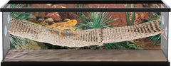 PENN-PLAX Reptology Lizard Lounger Bridge – 100% Natural Seagrass Fiber – Great for Bearded Dragons, Anoles, Geckos, and Other Reptiles – Extra-Extra Large