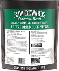 Northwest Naturals Raw Rewards Freeze-Dried Duck Neck Treats for Dogs and Cats - Whole Neck - Grain Free - 1 Ingredient - Healthy - Human Grade - All Natural - USA Made - 5 Oz