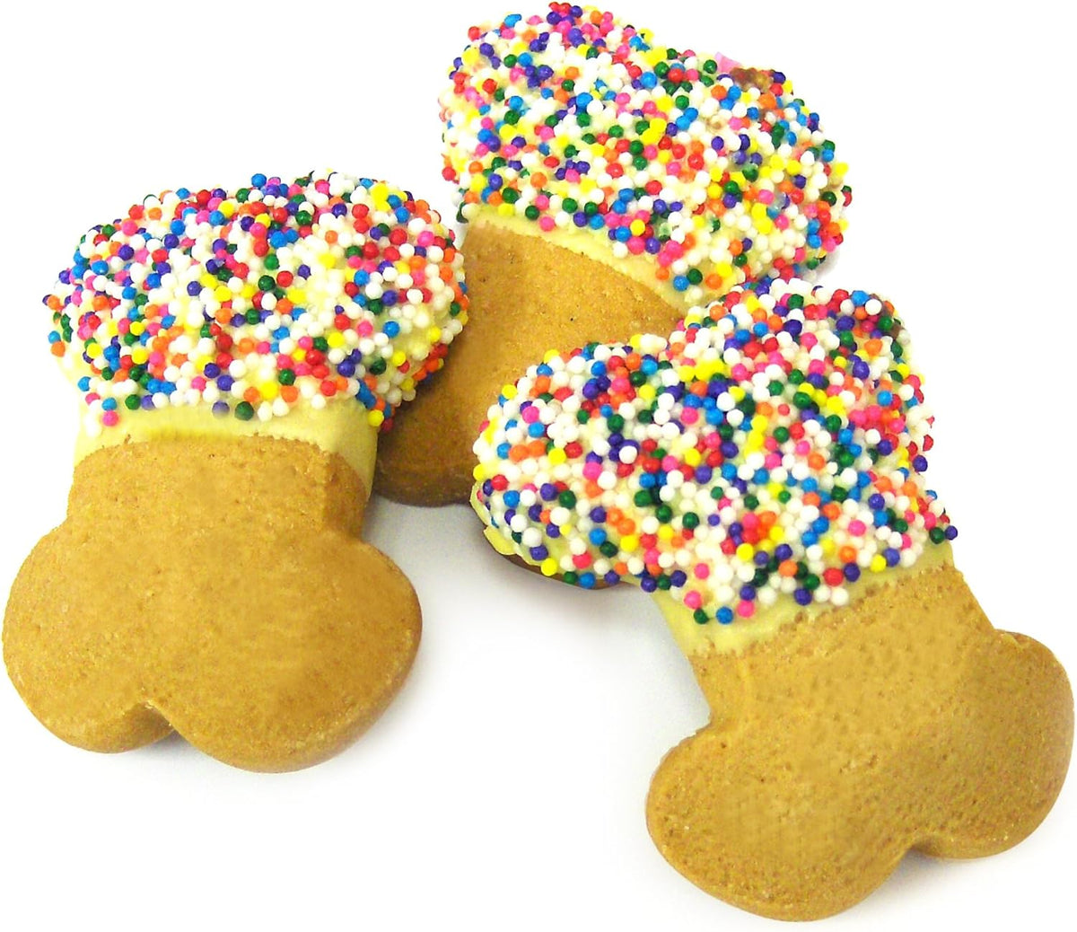 Claudia'S Canine Cuisine 24-Piece Boutique Bakery Canine Party Bones Dog Cookies With Sprinkles