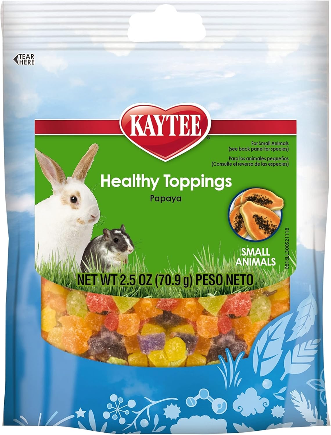 Kaytee® Fiesta® Healthy Toppings Papaya Treats for Small Animal 2.5 Oz
