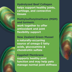 Nulo Functional Dog Joint & Mobility Support Supplement, Made with MSM, Hydrolyzed Beef Collagen and Omega-3 Fatty Acids to Help Manage Normal Joint Stiffness, 90 Soft Chews