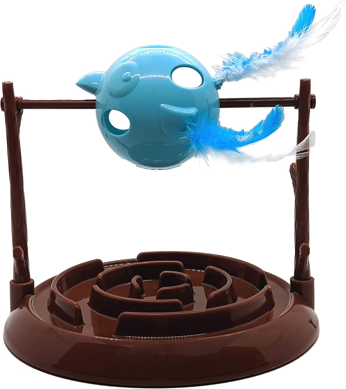 Doc and Phoebe's Ethical Pet Products 68033054: Twirly Bird Cat Treat Dispenser