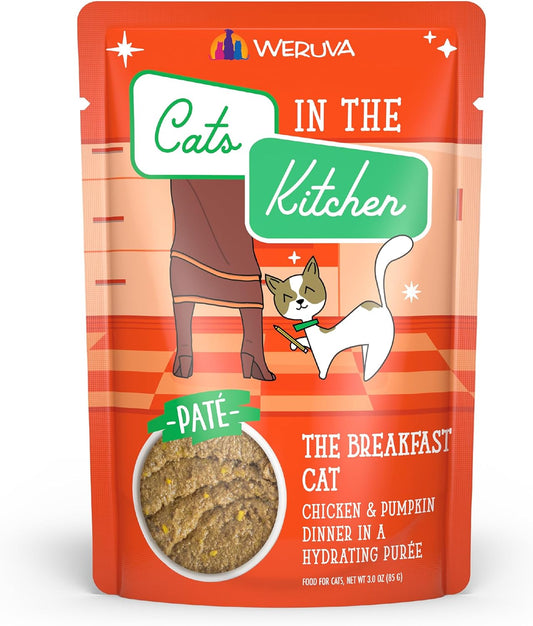 Weruva Cats in The Kitchen Paté, The Breakfast Cat with Chicken & Pumpkin