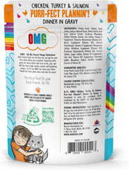 Weruva B.F.F. OMG - Best Feline Friend Oh My Gravy!, Purr-FECT Plannin'! with Chicken, Turkey & Salmon in Gravy Cat Food
