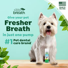 TropiClean Fresh Breath Dental Foam Spray for Dogs & Cats