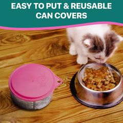 SPOT Pet Food Can Covers - Reusable Cat Food Wet Lid, Dog Food Can Covers Lids 3pk