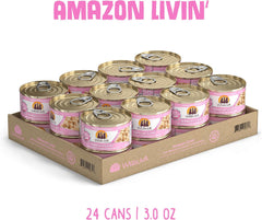 Weruva Classic Cat Food, Amazon Livin' with Chicken Breast & Chicken Liver in Gravy (Pack of 24)